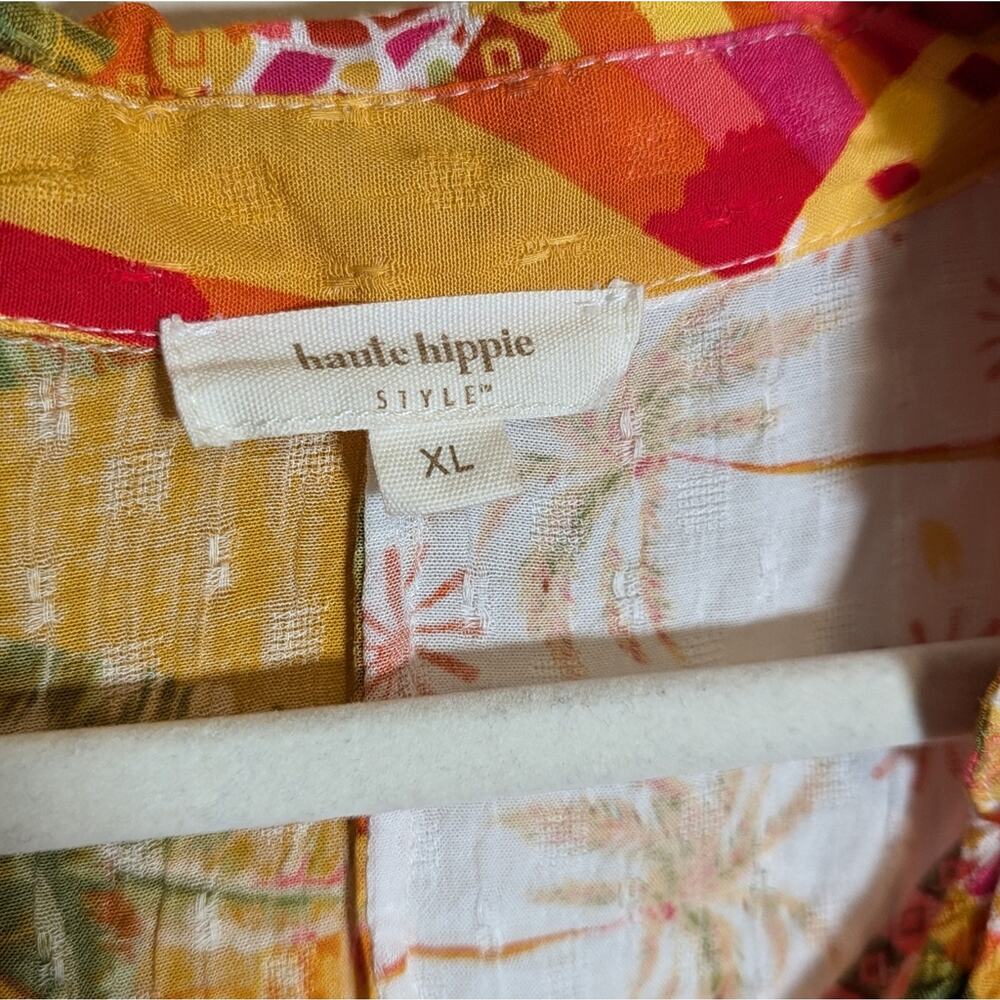 Haute Hippie Boho Hippy Festival Colorful Blouse - Picture 6 of 11